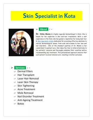 Skin Specialist in Kota