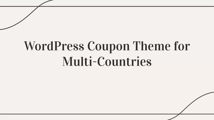 wordpress coupon theme for multi countries