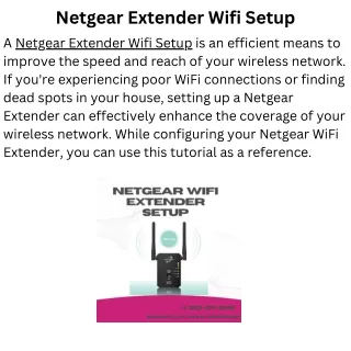 Netgear Extender Wifi Setup (1)