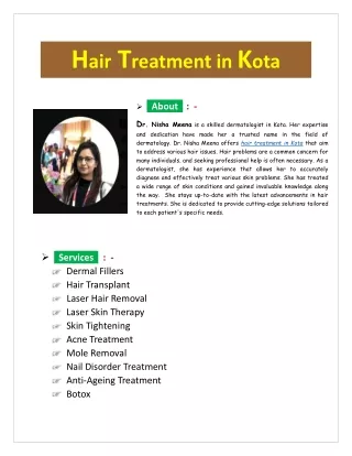 Hair Treatment in Kota