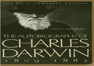 READ EBOOK [PDF] The Autobiography of Charles Darwin: 1809-1882