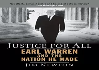 READ EBOOK [PDF] Justice for All: Earl Warren and the Nation He Made