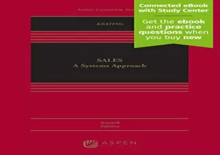 [PDF] Sales: A Systems Approach [Connected eBook with Study Center] (Aspen Caseb