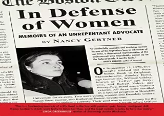 [EBOOK] DOWNLOAD In Defense of Women: Memoirs of an Unrepentant Advocate