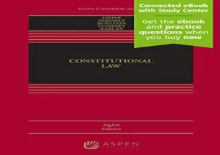 Download Constitutional Law [Connected eBook with Study Center] (Aspen Casebook)