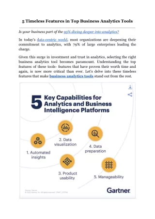 5 timeless features in top business analytics