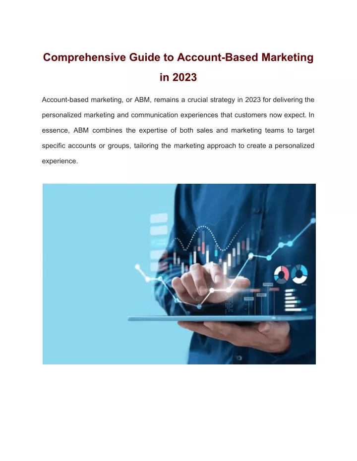 comprehensive guide to account based marketing