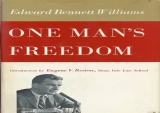 DOWNLOAD [PDF] One man's freedom
