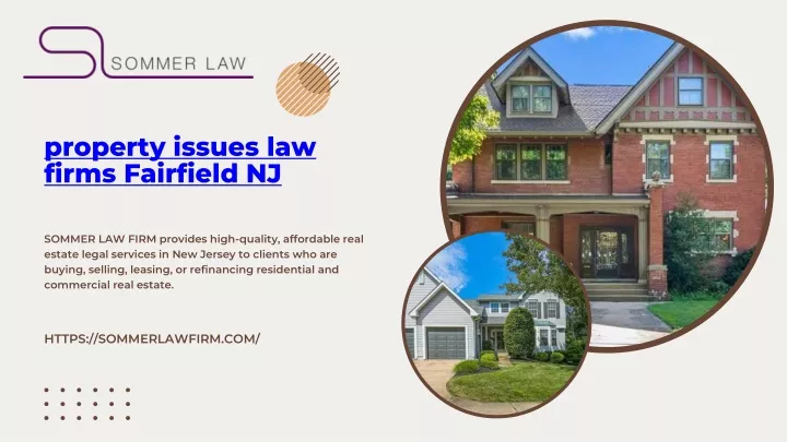 property issues law firms fairfield nj