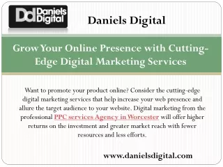 PPC services Agency in Worcester-Daniels Digital