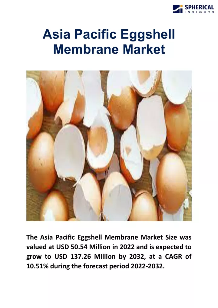 asia pacific eggshell membrane market