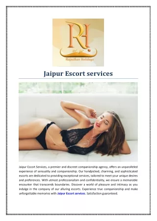 escort services in Jaipur