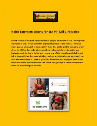 Noida Extension Escorts For 18  VIP Call Girls Noida