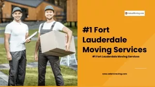 1 Fort Lauderdale Moving Services