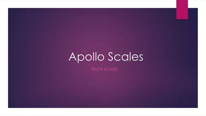 apollo scales