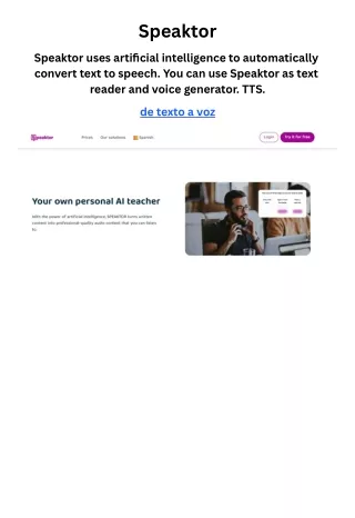Speaktor