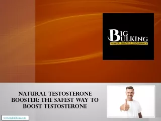 natural testosterone booster the safest