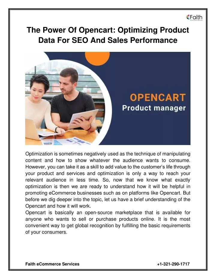 the power of opencart optimizing product data