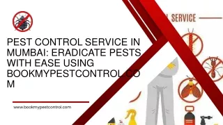 Eradicate Pests with Ease using BookMyPestControl.com