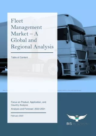 fleet management market a global and regional