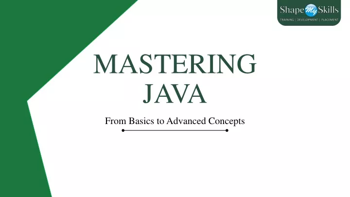 mastering java