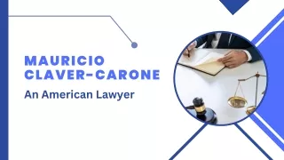 Mauricio Claver-Carone - An American Lawyer