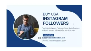 Buy Real USA Instagram Followers - SocioBoosters