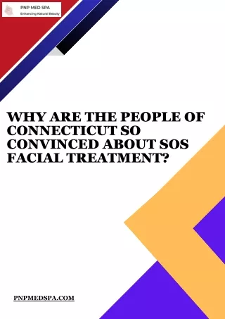 Premier SOS Facial Treatment in Connecticut