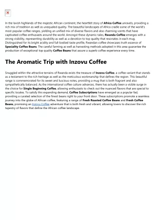 The Ultimate Guide To Africa Coffee