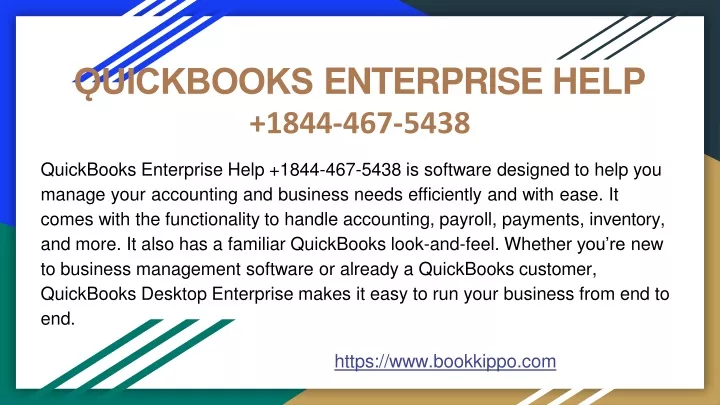 uickbooks enterprise help