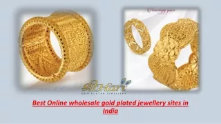 Best Online wholesale gold plated jewellery sites in India