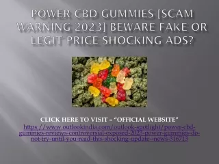 Power CBD Gummies