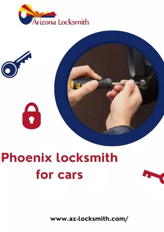 Phoenix locksmith for cars
