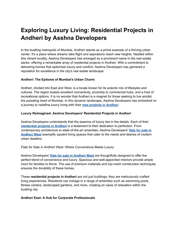 exploring luxury living residential projects