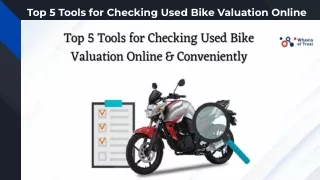top 5 tools for checking used bike valuation