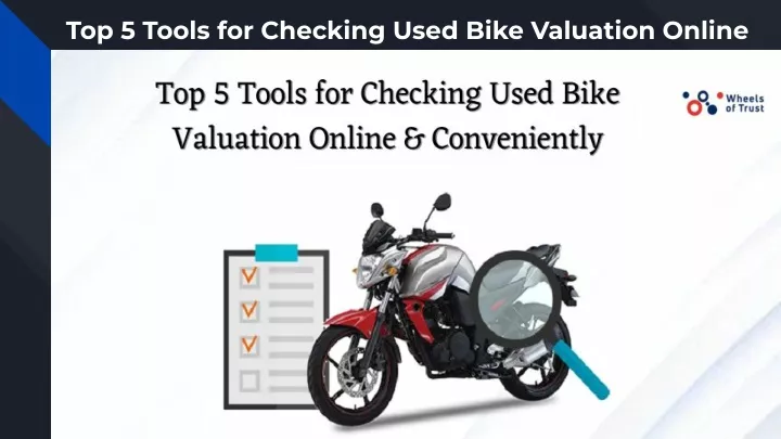 top 5 tools for checking used bike valuation
