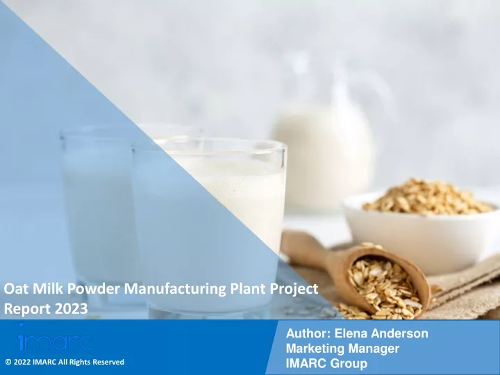 oat milk powder manufacturing plant project