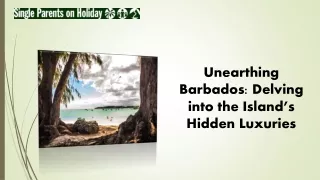 Unearthing Barbados Delving into the Island’s Hidden Luxuries