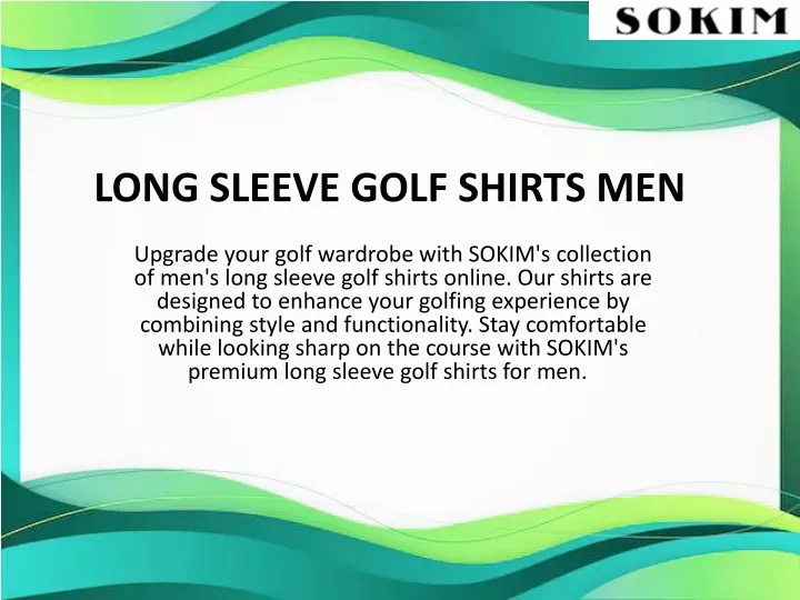 long sleeve golf shirts men