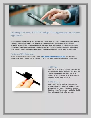RFID Technology Tracking People,pdf