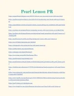 Pearl Lemon PR - slide 1