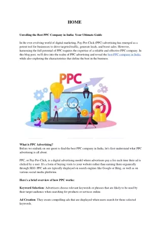 Unveiling the Best PPC Company in India_ Your Ultimate Guide