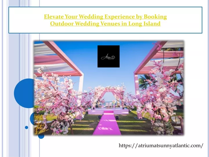 elevate your wedding experience by booking