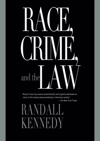 Read ebook [PDF] Race, Crime, and the Law