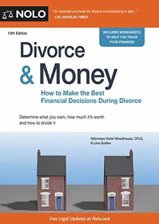 PDF_ Divorce & Money: How to Make the Best Financial Decisions During Divorce