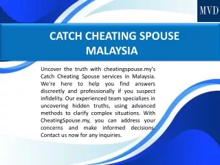 CATCH CHEATING SPOUSE MALAYSIA