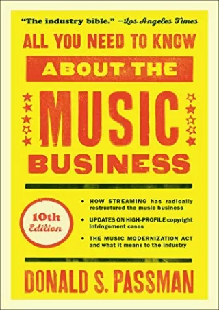 PDF_ All You Need to Know About the Music Business: 10th Edition