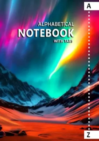 DOWNLOAD/PDF Alphabetical Notebook with Tabs: Alphabetized Book with Tabs, 6x9 Inch, 6