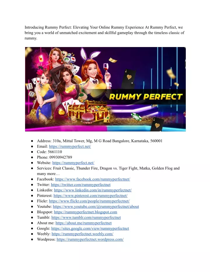 introducing rummy perfect elevating your online
