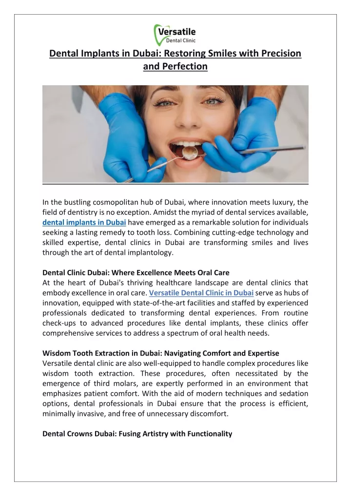 dental implants in dubai restoring smiles with